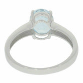 Sterling Silver Semi Mount Ring Setting Oval OV 9x7mm White Topaz PJC2179R - Syzjewelry